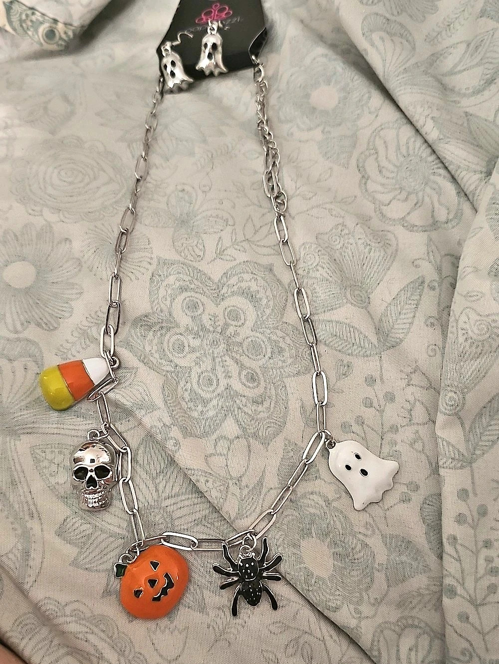 Paparazzi Halloween Charm Necklace & Earrings NWT